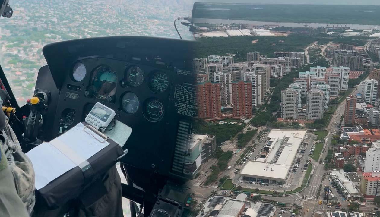 Sobrevuelos por Barranquilla. 