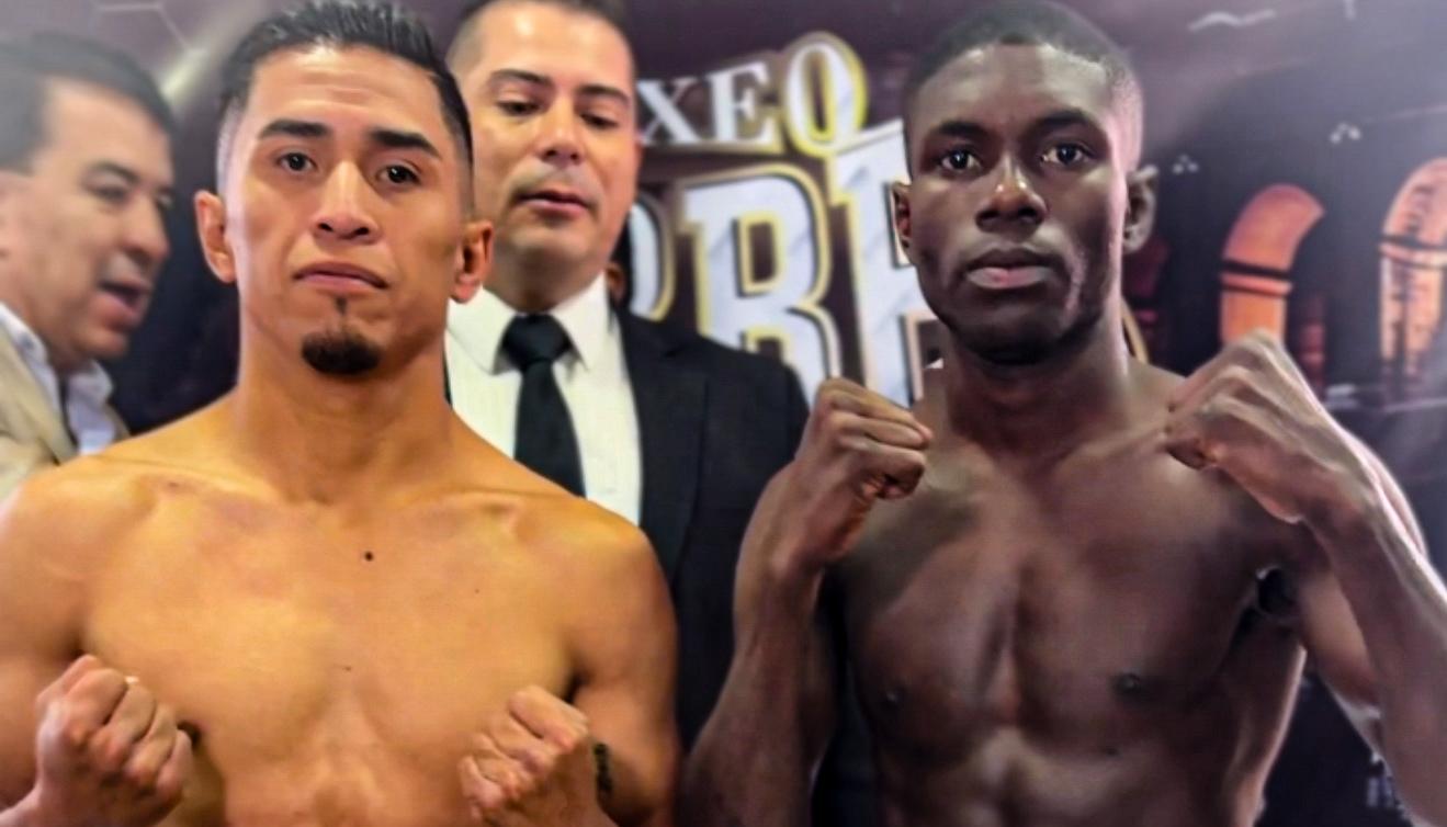 Alejandro Sarabia y Yuberjen Martínez, protagonistas de la pelea estelar. 