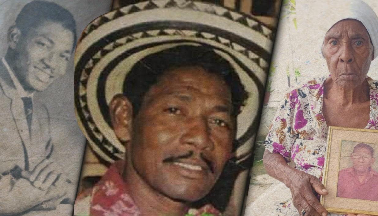 Tony Zúñiga en dos fotos de archivo. A la derecha, María del Carmen Palomino, la única hermana que le sobrevive.