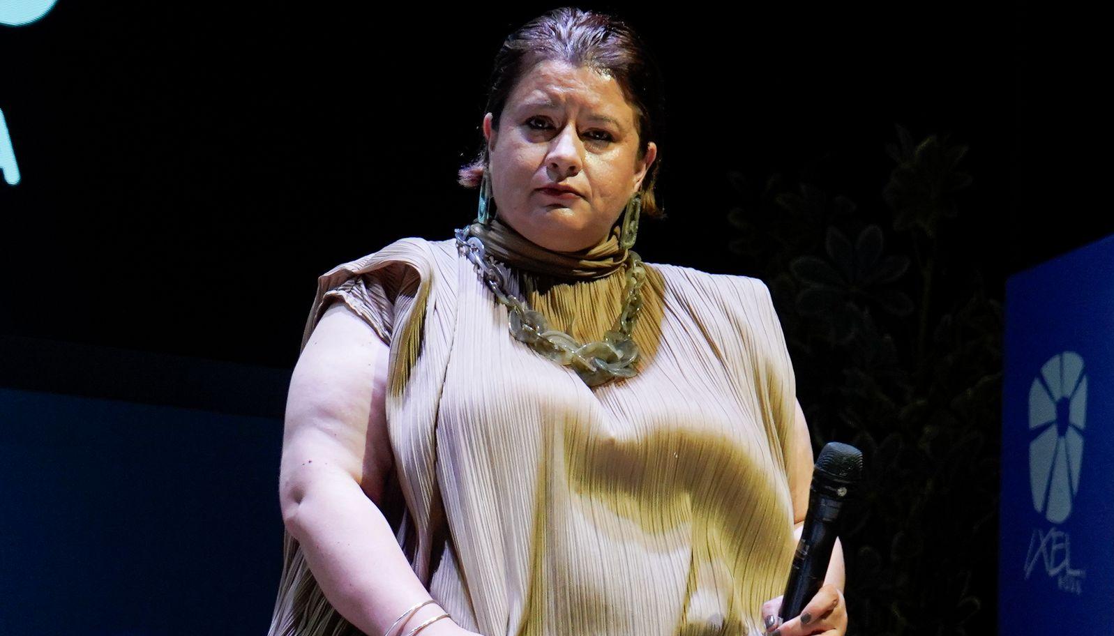 Luz Lancheros durante el conversatorio 'Enseñando hoy para el futuro'. 
