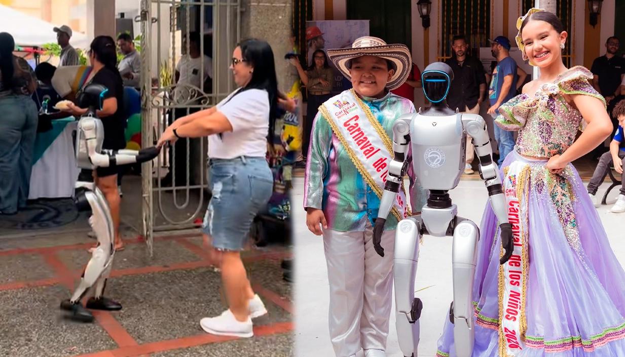 El robot fue llevado a la Casa del Carnaval. 