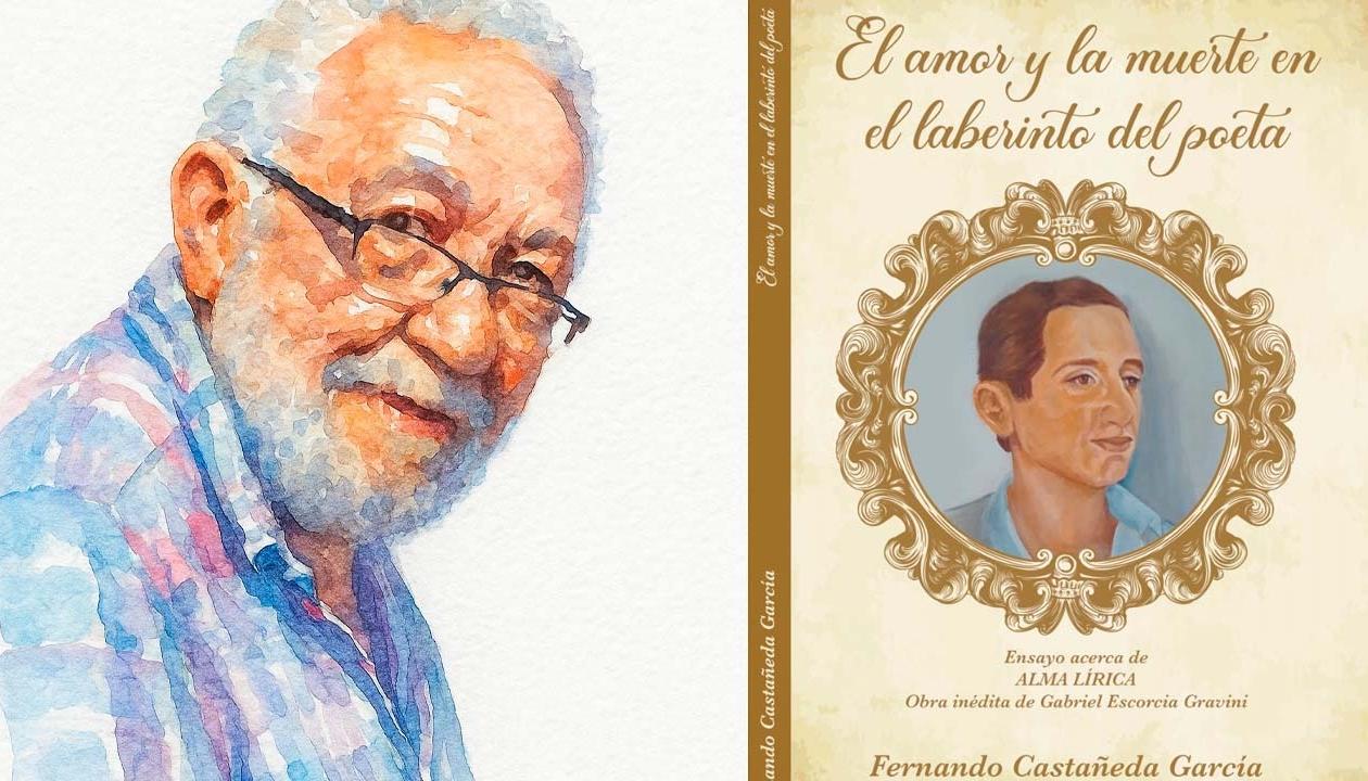 El autor Fernando Castañeda y la portada del libro. 