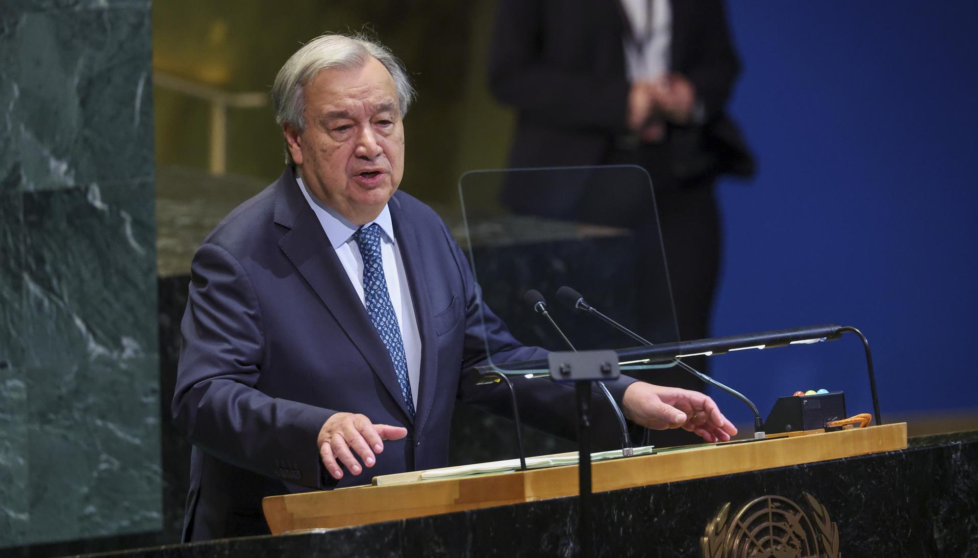 El secretario general de Naciones Unidas, António Guterres.