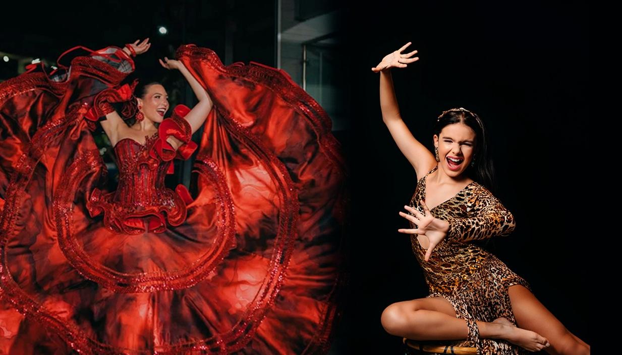 Reina del Carnaval 2026, Michelle Char Fernández, y la Reina del Carnaval de los Niños, Sharon Acosta.