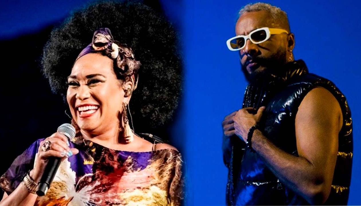  La cantautora cubana Aymée Nuviola y el salseo barranquillero Tommy Ruiz. 