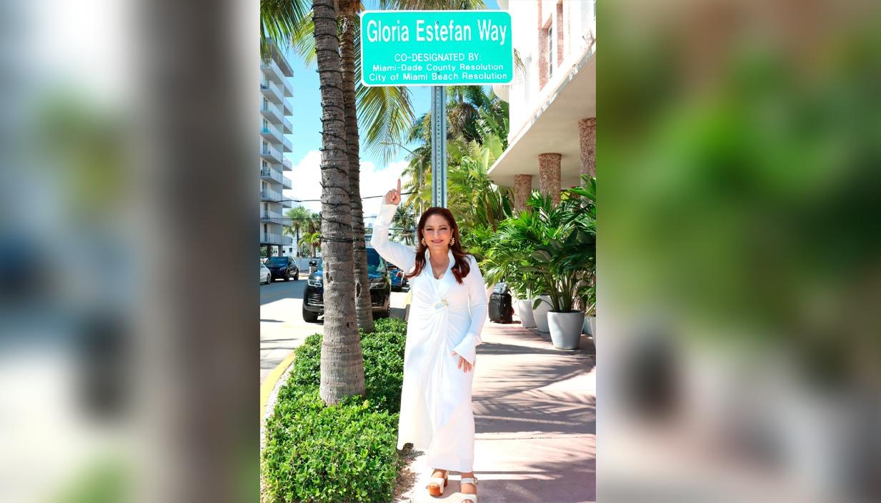 La calle que lleva el nombre de la cantante.