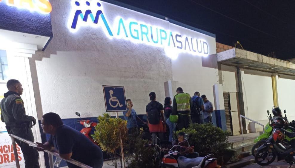 Puesto Agrupasalud, ubicado en la prolongación de Murillo. 