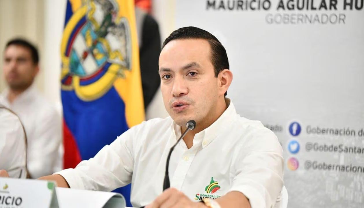 El exgobernador de Santander, Nerthink Mauricio Aguilar Hurtado.