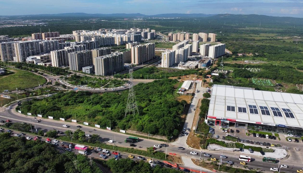 Panorámica de la urbanización Alameda del Río, en Barranquilla. 
