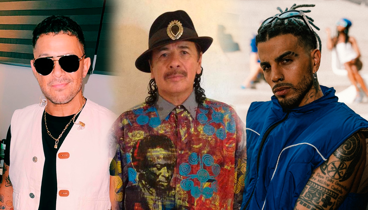 Alejandro Sanz, Carlos Santana y Rauw Alejandro