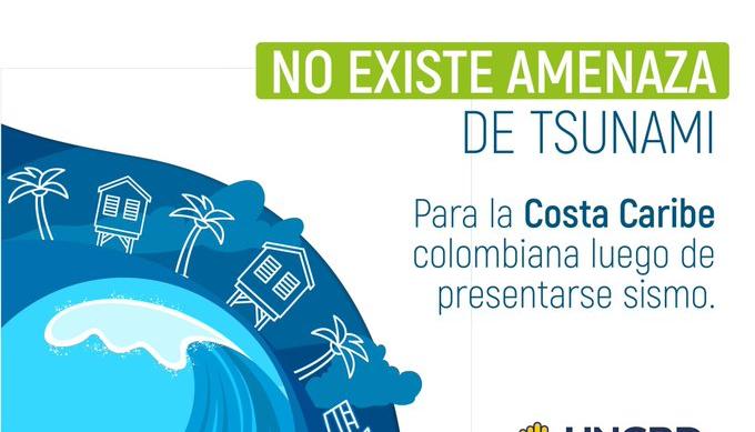 No hay alerta de tsunami en la Costa Caribe colombiana. 
