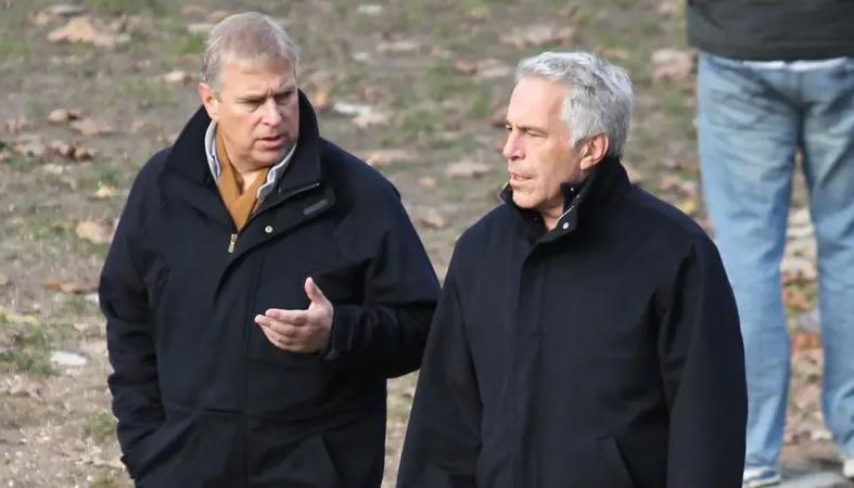 El príncipe Andrés y el magnate Jeffrey Epstein.