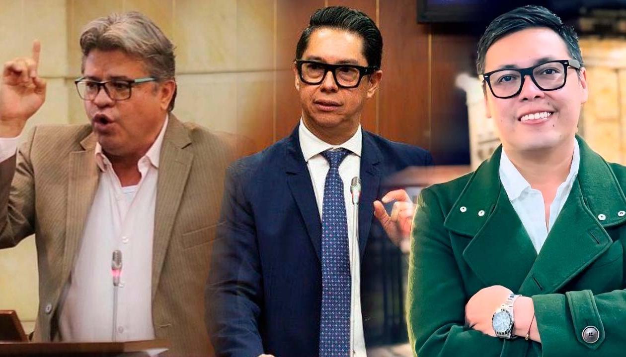 Wilson Arias, Pedro Flórez y Walter Rodríguez, más conocido como 'Wally'.