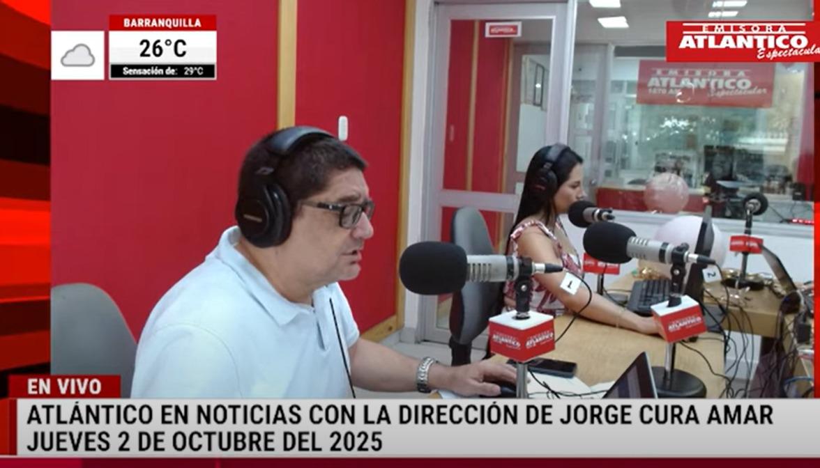 Transmisión de Atlántico en Noticias.
