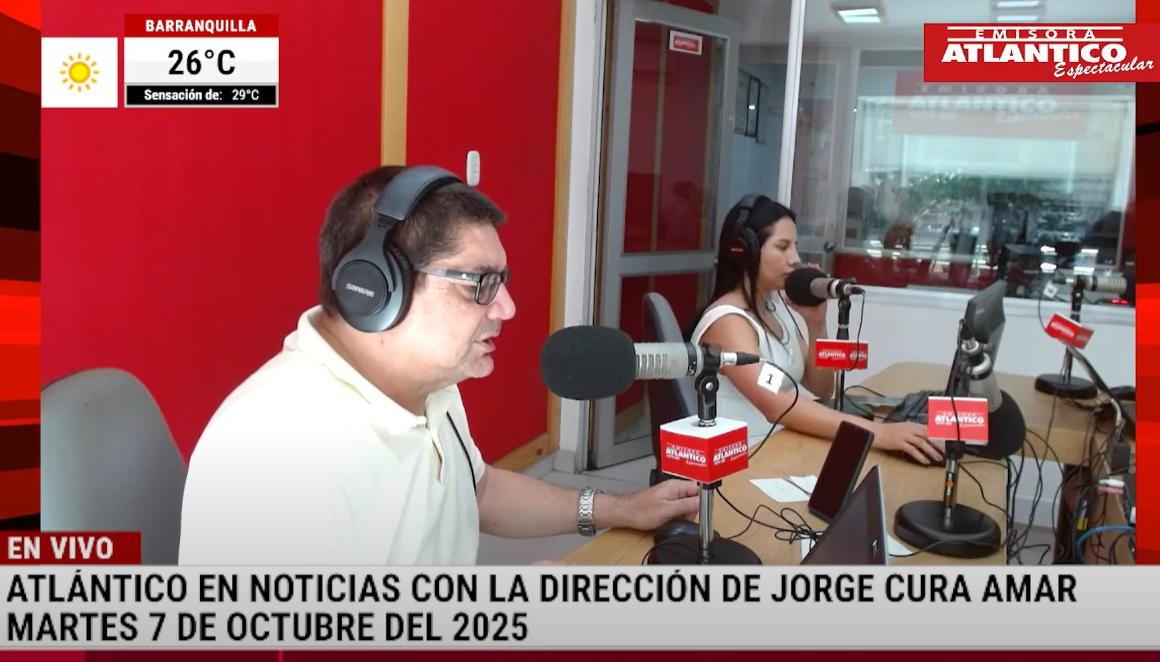 Transmisión de Atlántico en Noticias.