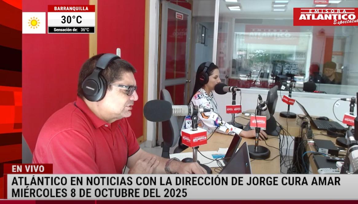 Transmisión de Atlántico en Noticias.