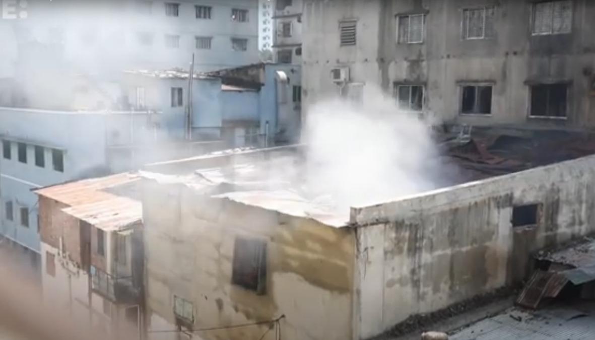 Incendio en fábrica textil en Bangladesh.