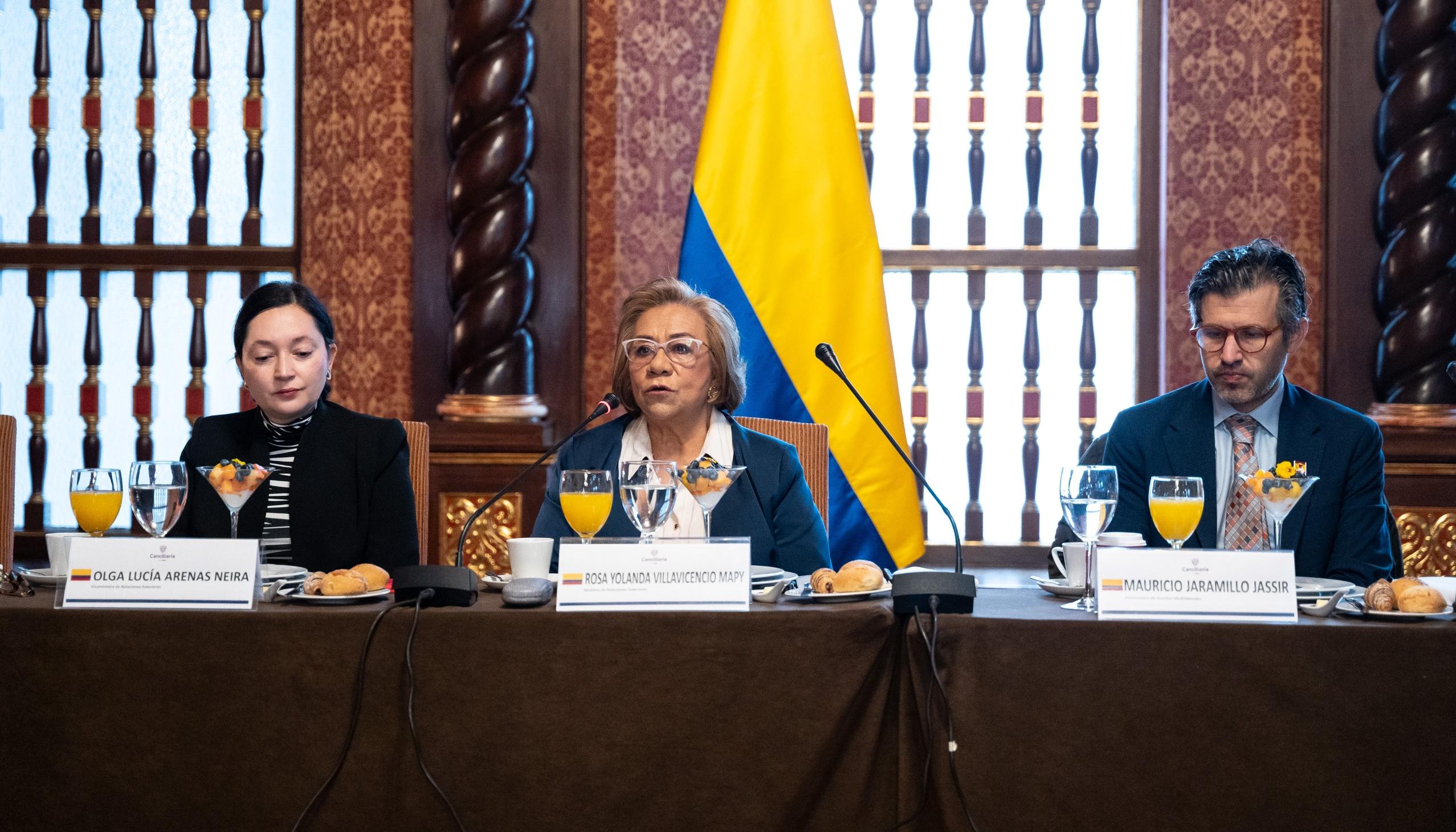 La canciller Rosa Villavicencio.