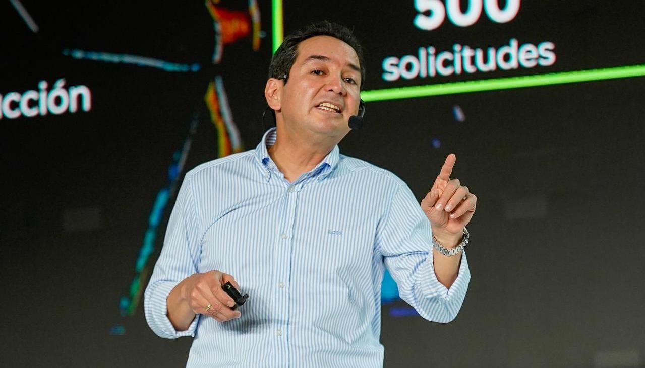 Carlos Cante durante la Cumbre de Fenalcarbón en Barranquilla.