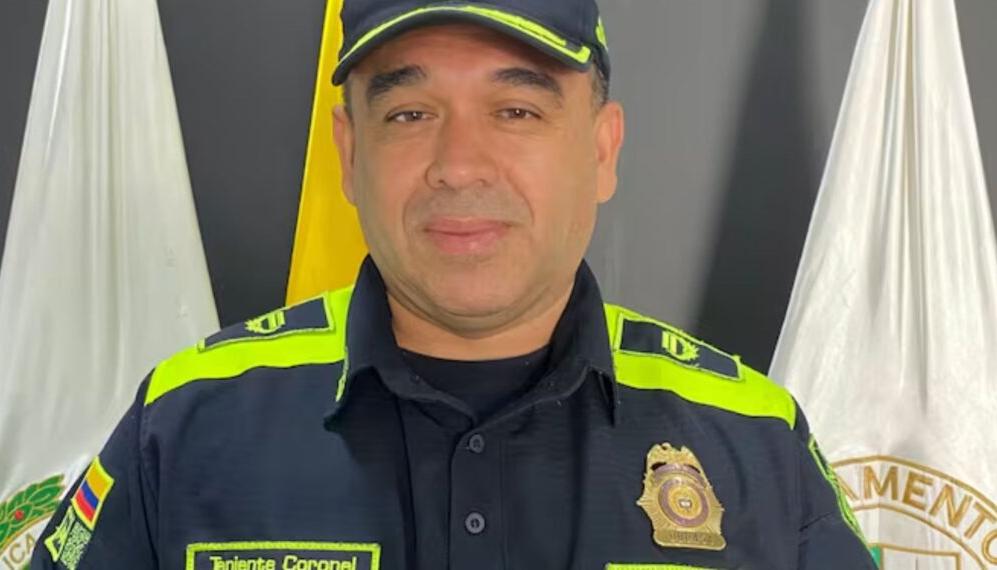 Teniente Coronel Carlos Julián Rodríguez Campos, subcomandante de la Policía Guajira.