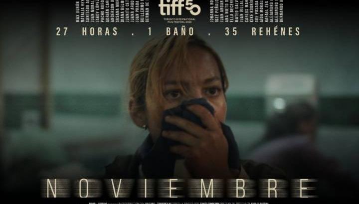 Afiche de la película 'Noviembre', basada en la toma al Palacio de Justicia. 