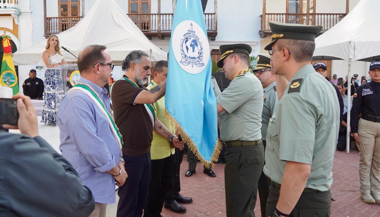 Ceremonia de lanzamiento oficial de las capacidades de Interpol en Cartagena.