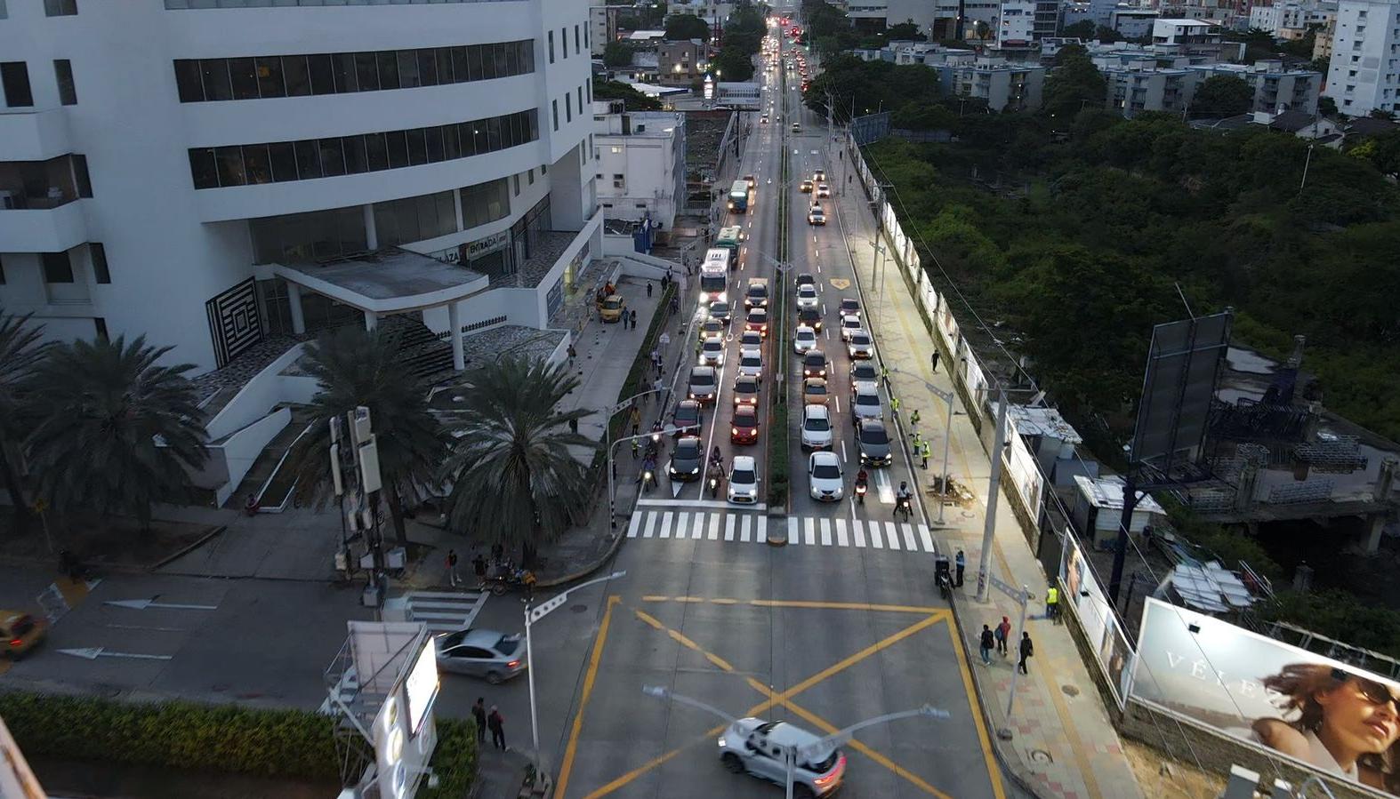 Contraflujo en la carrera 51B.