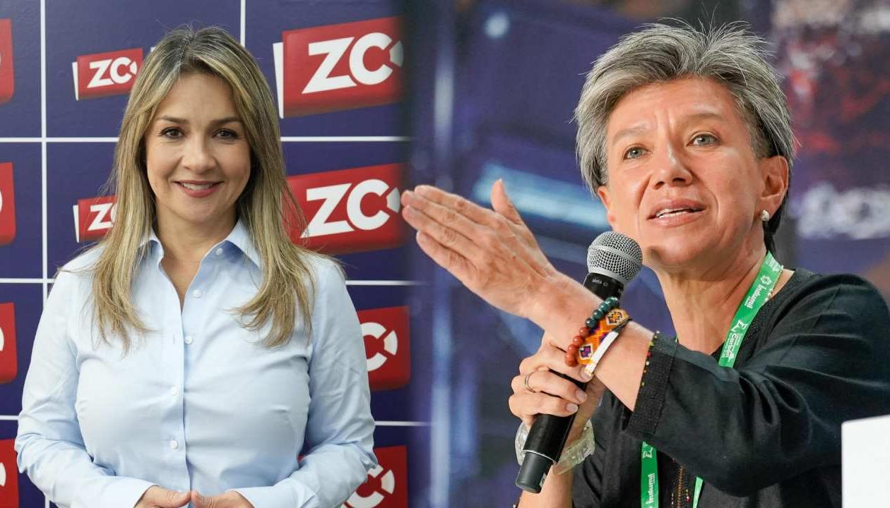 Vicky Dávila y Claudia López.