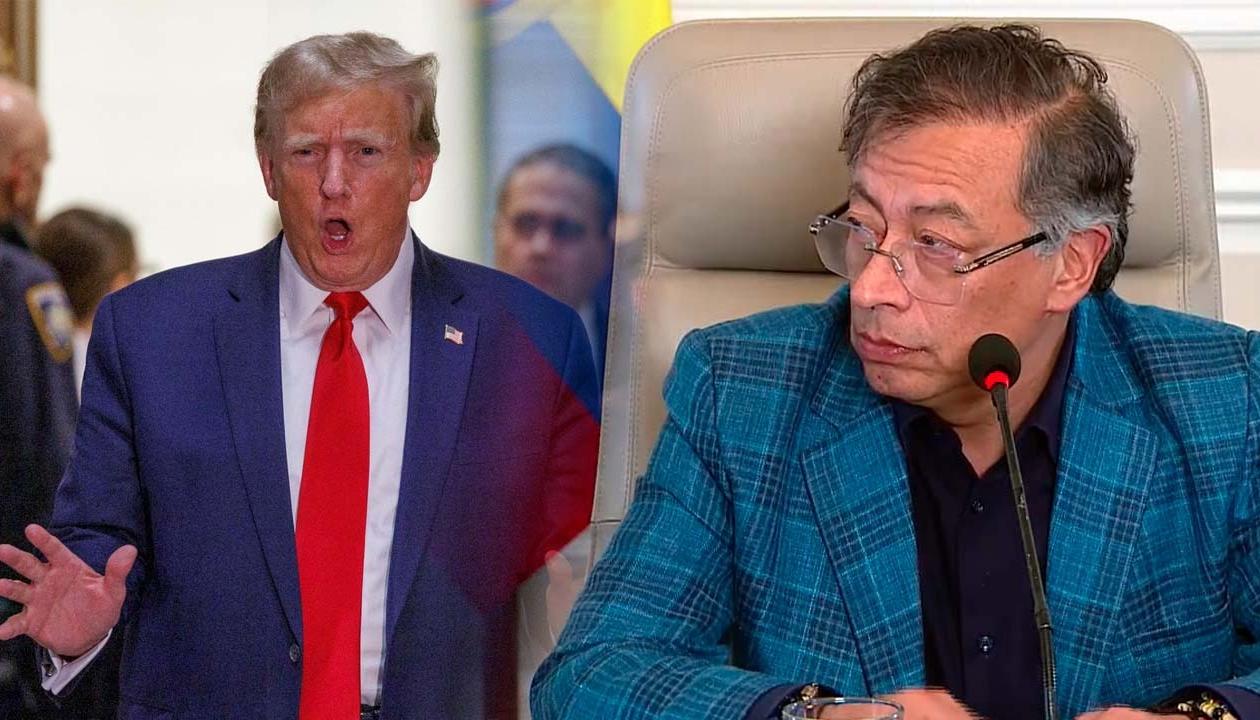Donald Trump y Gustavo Petro.