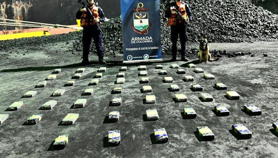 Droga incautada en Barranquilla.