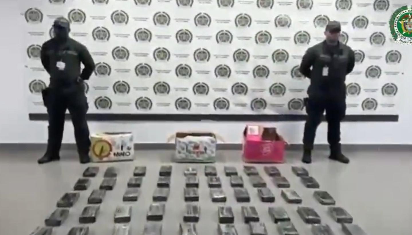 Droga incautada en San Andrés.