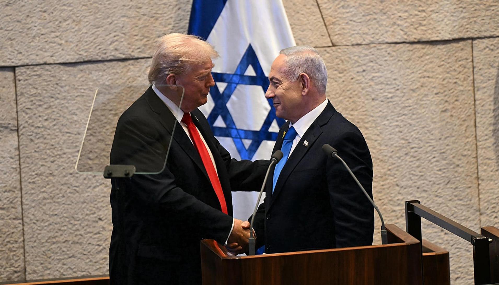 El Presidente de Estados Unidos, Donald Trump, y su homólogo israelí, Benjamín Netanyahu.