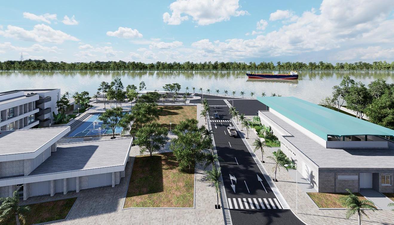 Render Estación de Guardacostas de Barranquilla.