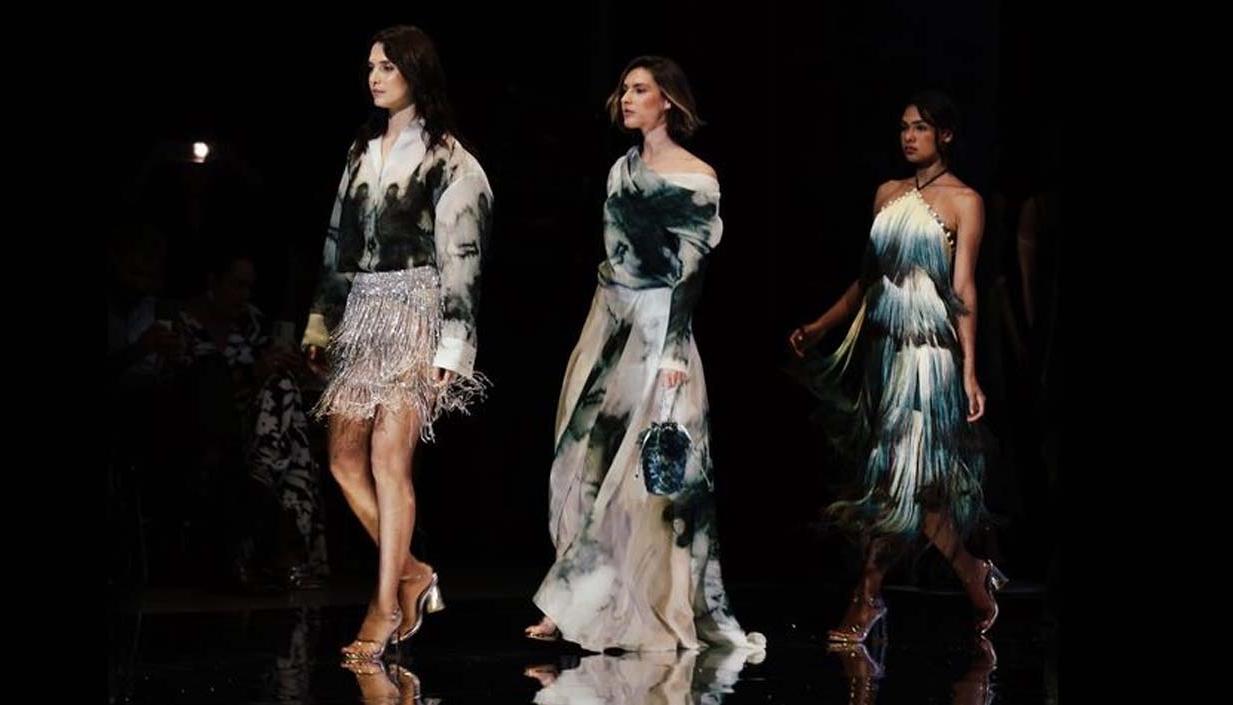 Vestidos largos en color aguamarina. 