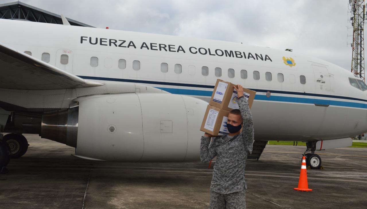 Imagen del avión presidencial. 