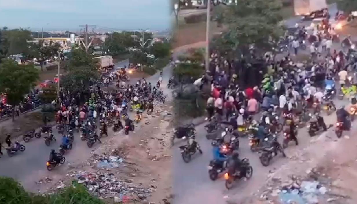 Lugar donde ocurrió el ataque a bala, a un lado de la Circunvalar. 