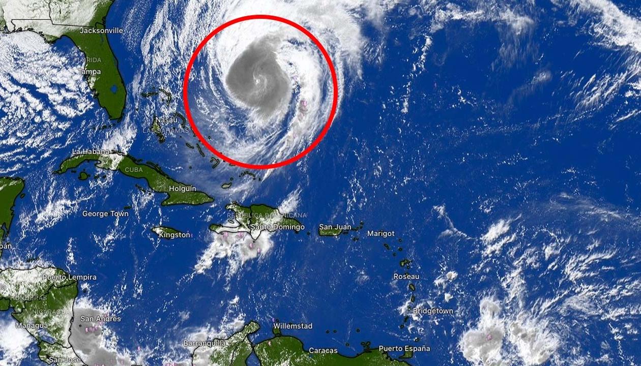 El huracán Melissa se encuentra en este momento al norte del Océano Atlántico. 