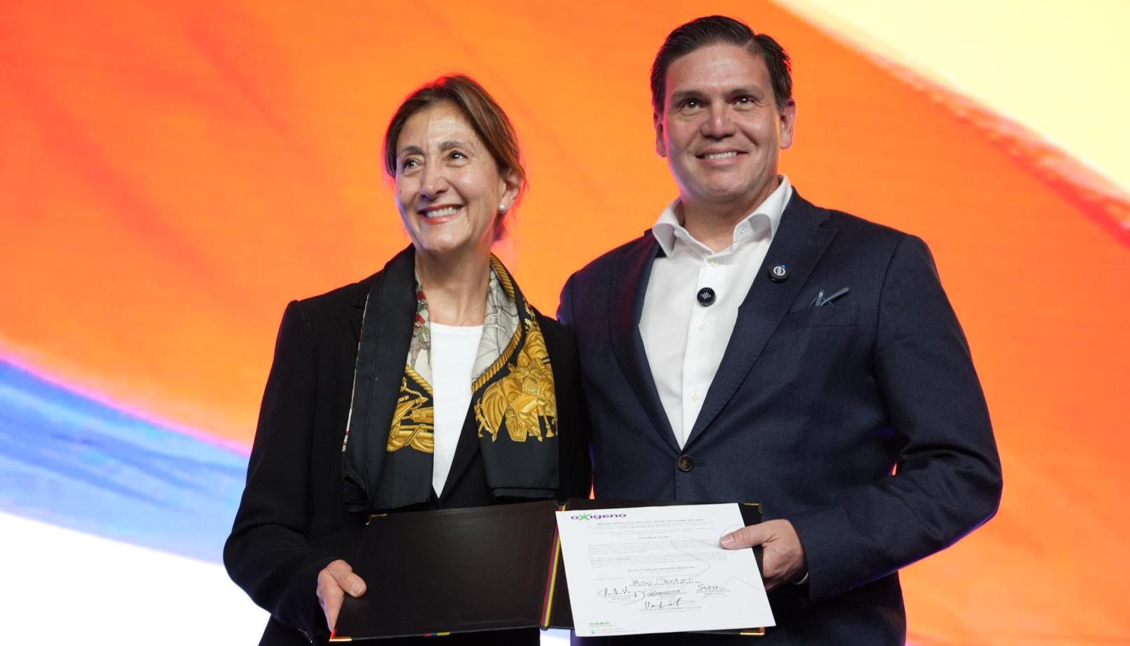 Ingrid Betancourt y Juan Carlos Pinzón.