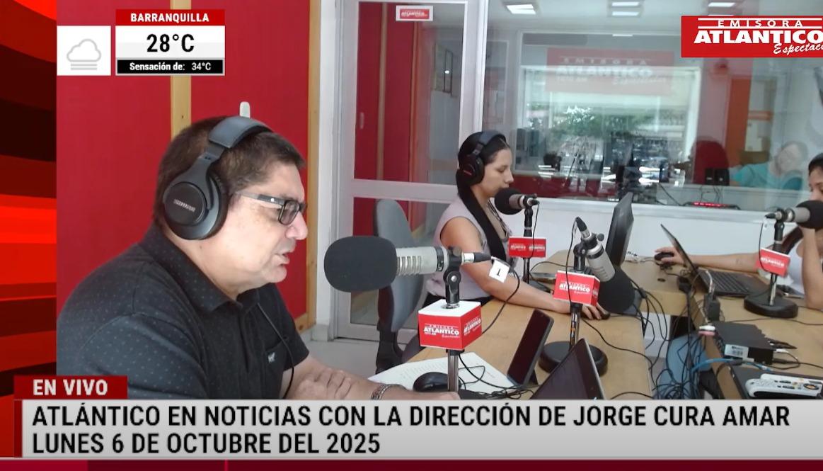 Transmisión de Atlántico en Noticias.