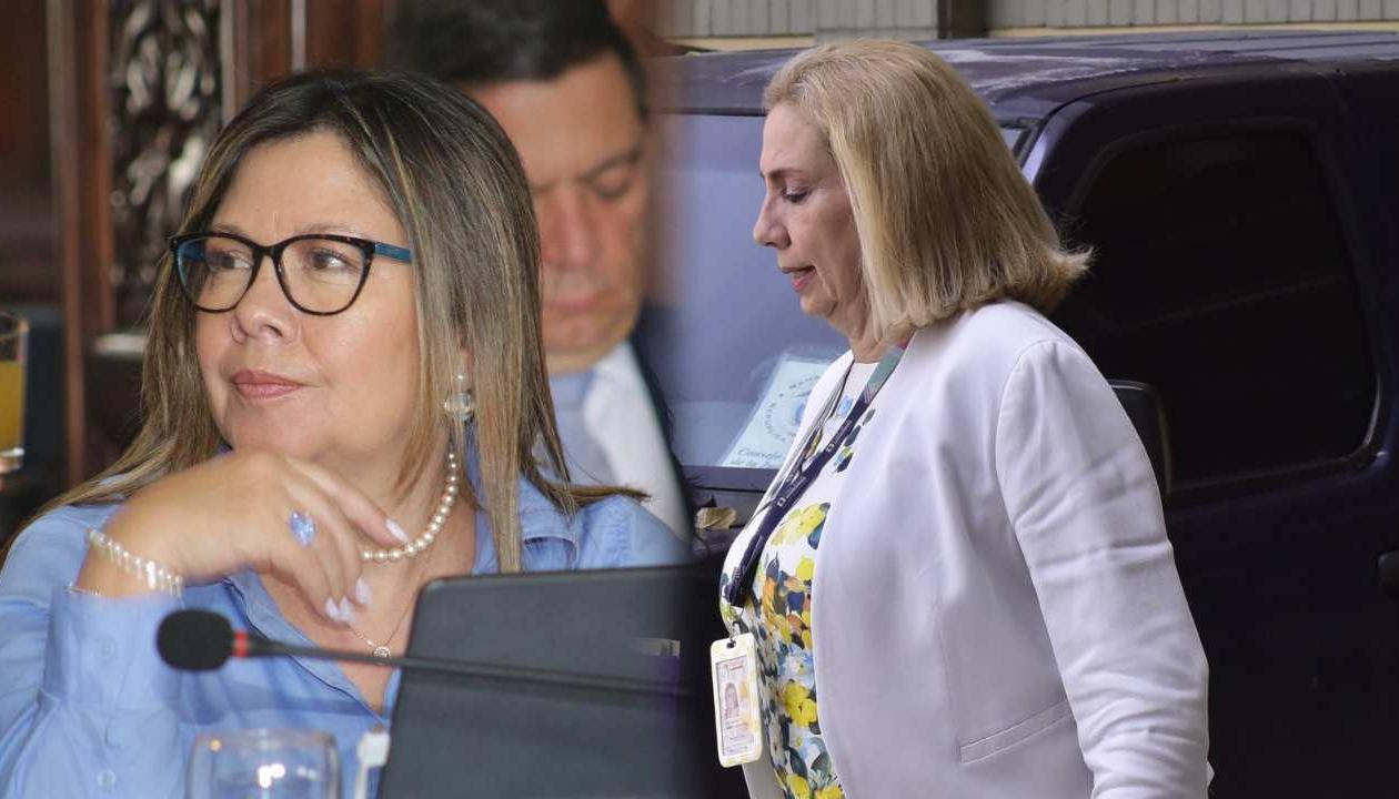 La Fiscal Luz Adriana Camargo y la fiscal 3 Lucy Marcela Laborde.