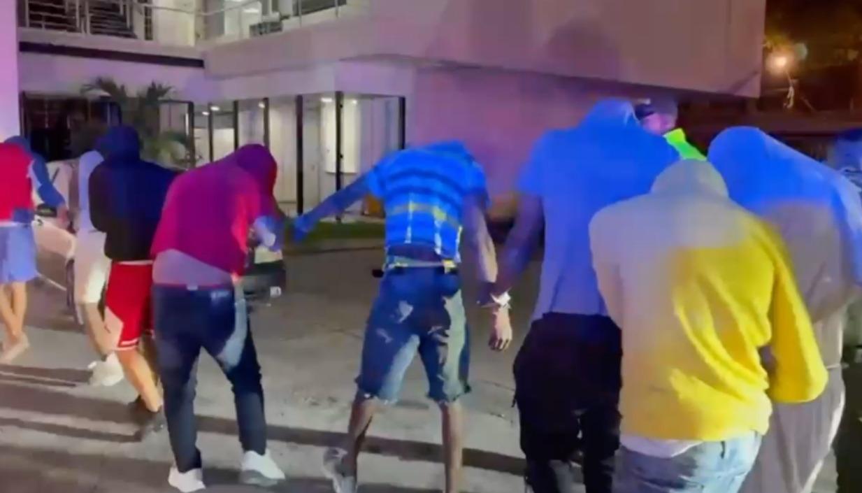 Los capturados por la policía 