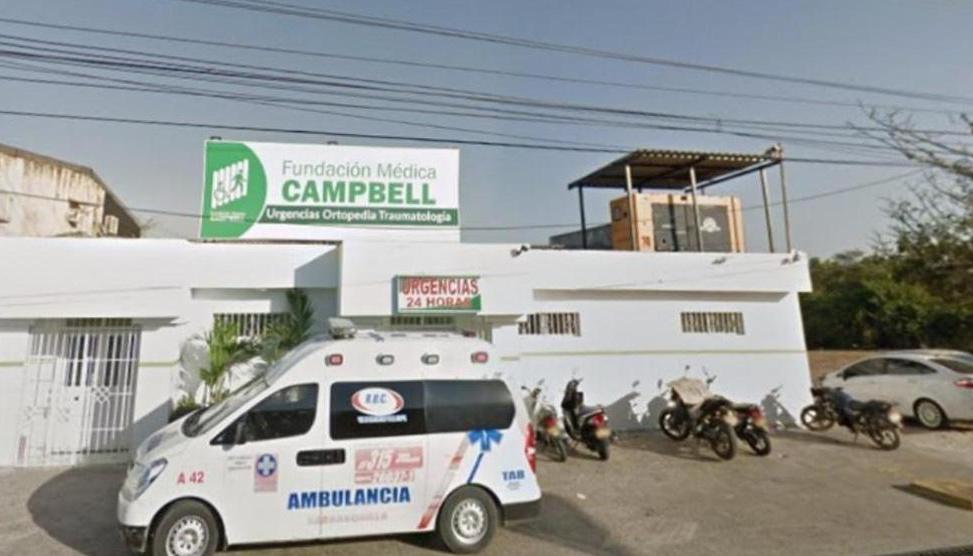 Los heridos fueron trasladados a la Clínica Campbell.