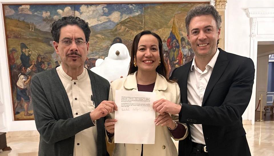 Iván Cepeda, Carolina Corcho y Daniel Quintero.