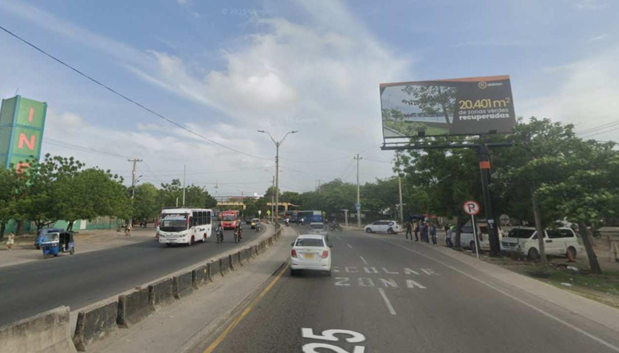 Lugar donde murió la mujer.