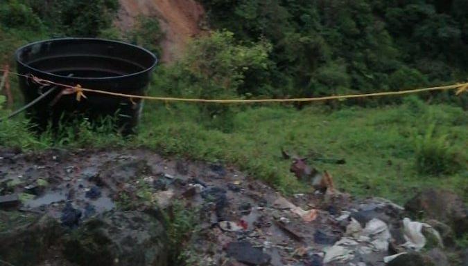 Lugar donde se presentó la creciente súbita. 