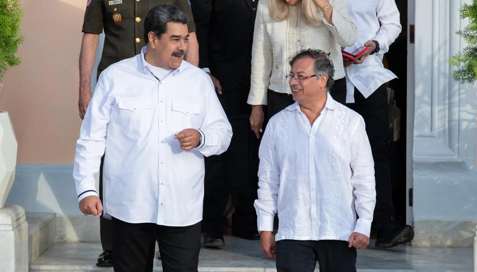 Nicolás Maduro y Gustavo Petro.