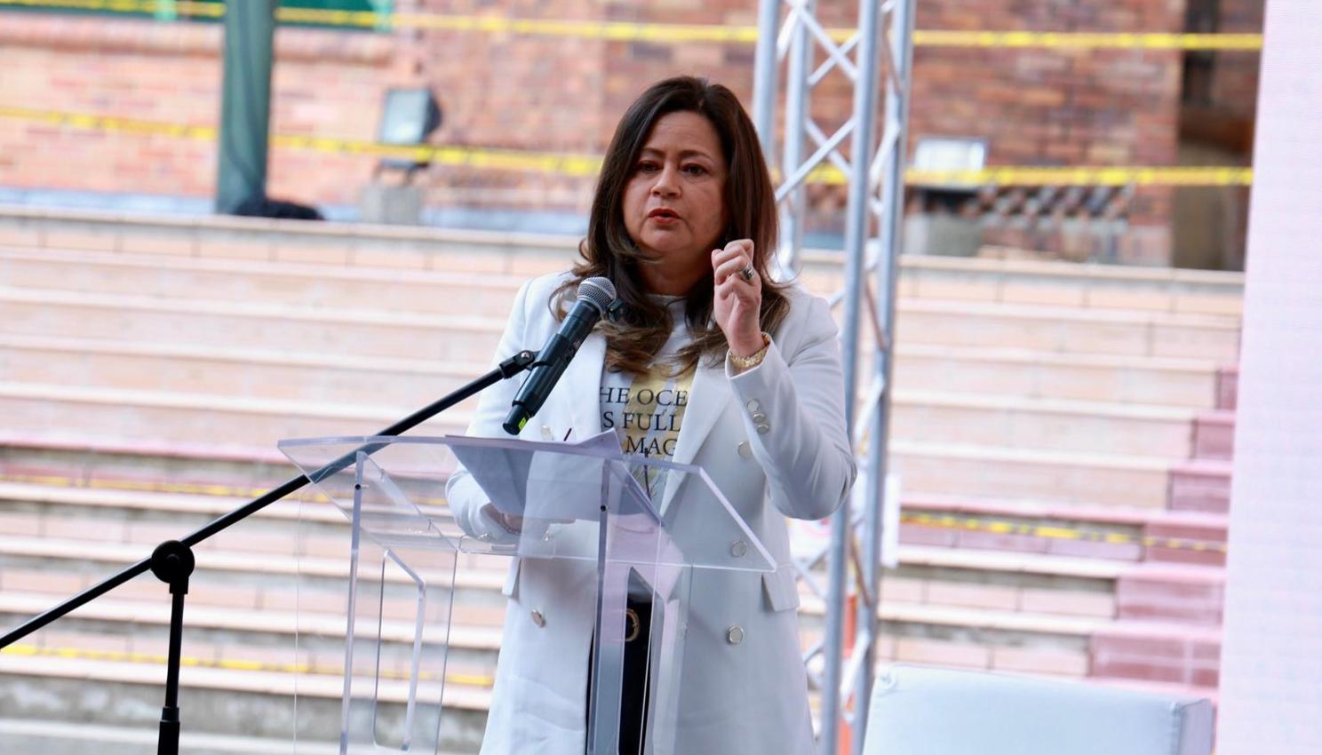 María Fernanda Rojas, ministra de Transporte.