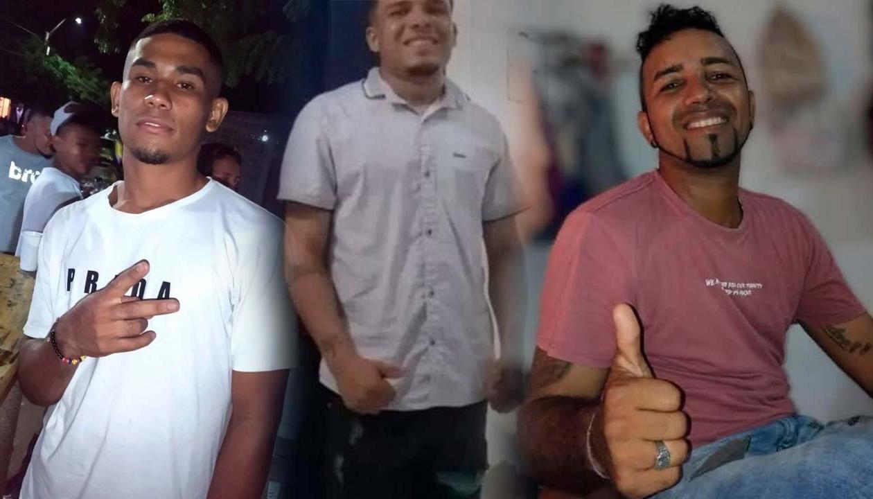 José Robles Rocha, Jeferson Villegas Ramírez y Alejandro Osorio Piñeres.