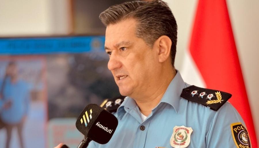 Comisario Nimio Cardozo, jefe del Departamento Antisecuestro de la Policía de Paraguay. 
