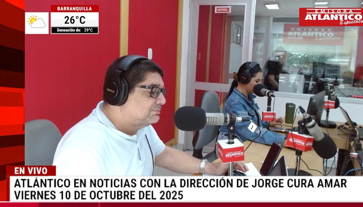 Transmisión de Atlántico en Noticias.